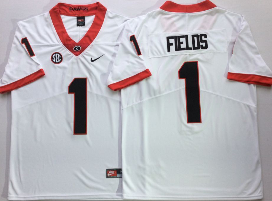 NCAA Men Georgia Bulldogs White 1 FIELDS